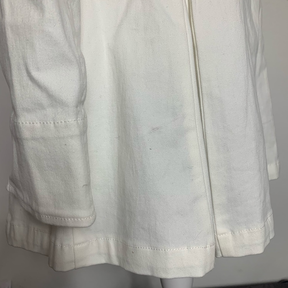 Jack Anthropologie White Belted Trench Jacket - Picture 6 of 8